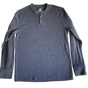 Monument Men Long Sleeve Tee for Spring or Fall, size XL, Blue